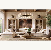 Viremont Round Milk Chandelier 36