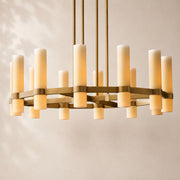 Viremont Round Milk Chandelier 36