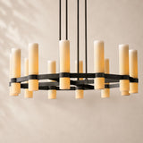 Viremont Round Milk Chandelier 36