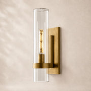 Viremont Modern Clear Glass Outdoor Wall Sconce 18
