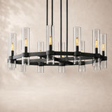 Viremont Modern Round Clear Glass Chandelier 36“D