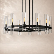 Viremont Modern Round Clear Glass Chandelier 36“D