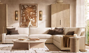 Savren Crystal Round Linear Sconce 28