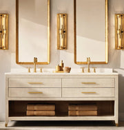 Savren Crystal Round Linear Sconce 28
