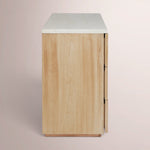 Arvella Dresser — GREIGE OAK / CANE