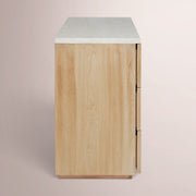 Arvella Dresser — GREIGE OAK / CANE