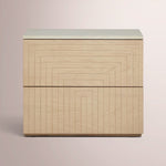 Arvella Nightstand — GREIGE OAK / CANE
