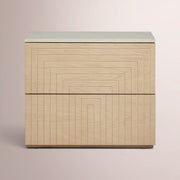 Arvella Nightstand — GREIGE OAK / CANE