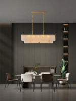 Rectangular Alabaster Chandelier