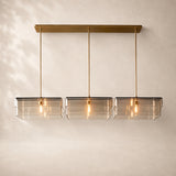 Reylan Glass Linear Chandelier 72
