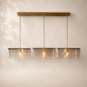 Reylan Glass Linear Chandelier 72