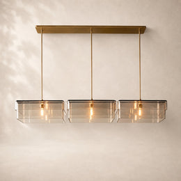 Reylan Glass Linear Chandelier 72