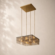 Reylan Glass Square Chandelier 24