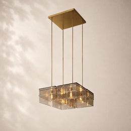 Reylan Glass Square Chandelier 24