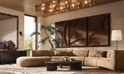 Reylan Glass Square Chandelier 36