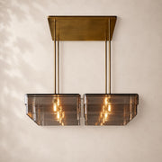 Reylan Glass Square Chandelier 48