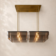 Reylan Glass Square Chandelier 55