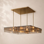 Reylan Glass Square Chandelier 55