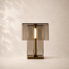 Lacquered Burnished Brass/Smoke