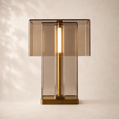 Lacquered Burnished Brass/Smoke