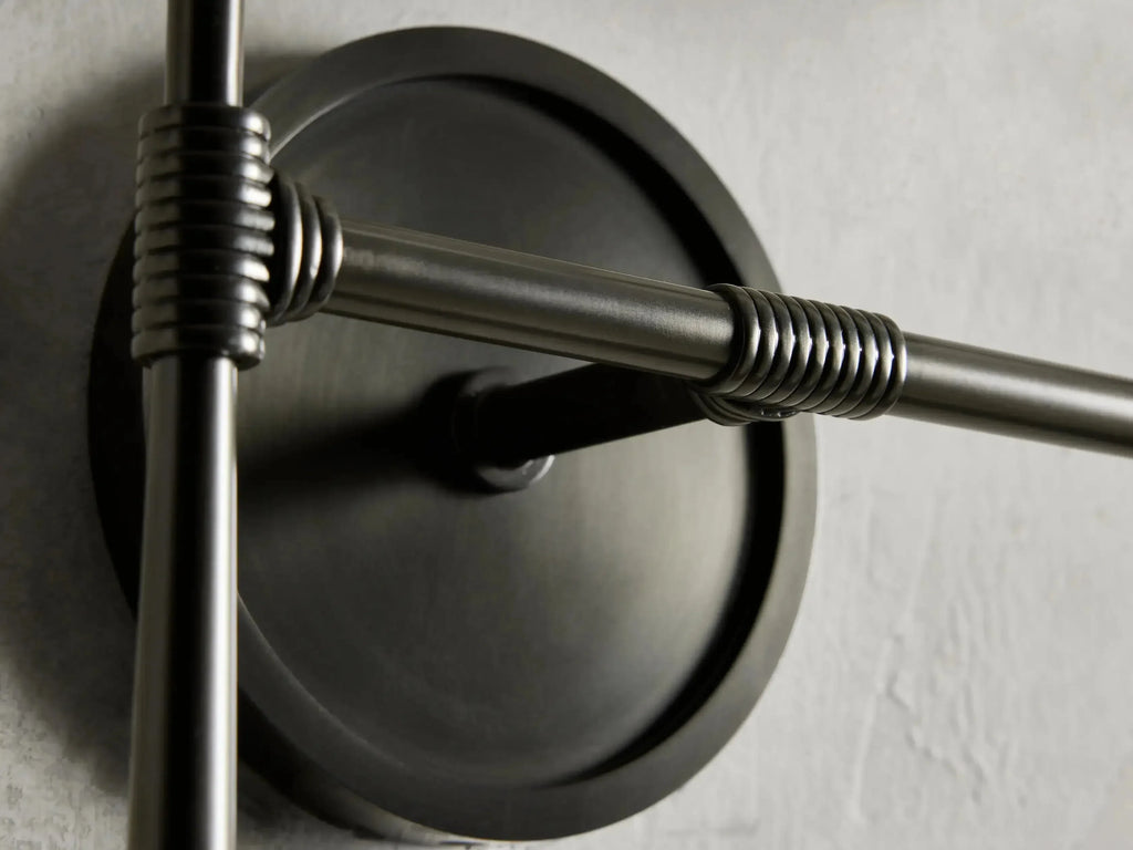 Kyler Double Tapered Linen Wall Sconce