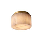 Round Rivage Alabaster Ceiling Lamp