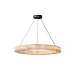 Alabaster Rivage Round Chandelier