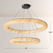 Rivager Lisse Two-Tiered Round Chandelier 60
