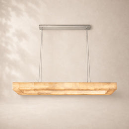 Rivessa Alabaster Rectangular Chandelier 54