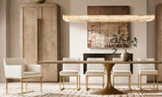 Rivessa Alabaster Rectangular Chandelier 72