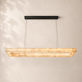 Rivessa Alabaster Rectangular Chandelier 72