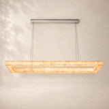Rivessa Alabaster Rectangular Chandelier 72