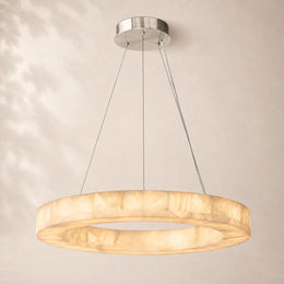Rivessa Alabaster Round Chandelier 31