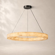 Rivessa Alabaster Round Chandelier 40