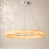 Rivessa Alabaster Round Chandelier 40
