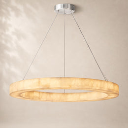 Rivessa Alabaster Round Chandelier 40