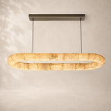Rivessa Lisse Alabaster Oval Chandelier 57