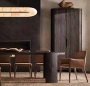 Rivessa Lisse Alabaster Oval Chandelier 74