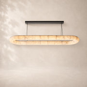 Rivessa Lisse Alabaster Oval Chandelier 74