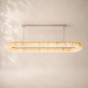 Rivessa Lisse Alabaster Oval Chandelier 74
