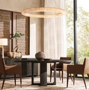 Rivessa Lisse Alabaster Round Chandelier 41