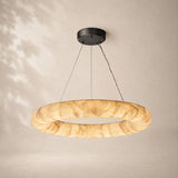 Rivessa Lisse Alabaster Round Chandelier 31