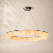 Rivessa Lisse Alabaster Round Chandelier 41