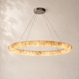 Rivessa Lisse Alabaster Round Chandelier 60