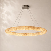 Rivessa Lisse Alabaster Round Chandelier 60