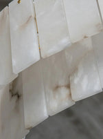 Rectangular Alabaster Round Chandelier