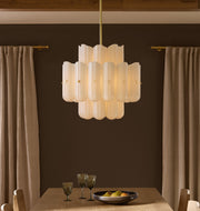 Lorna Glass Double Tier Chandelier 25