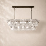 Lorenza Glass Linear Chandelier 54