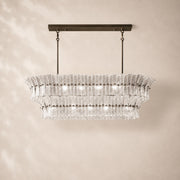 Lorenza Glass Linear Chandelier 54