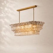 Lorenza Glass Linear Chandelier 54